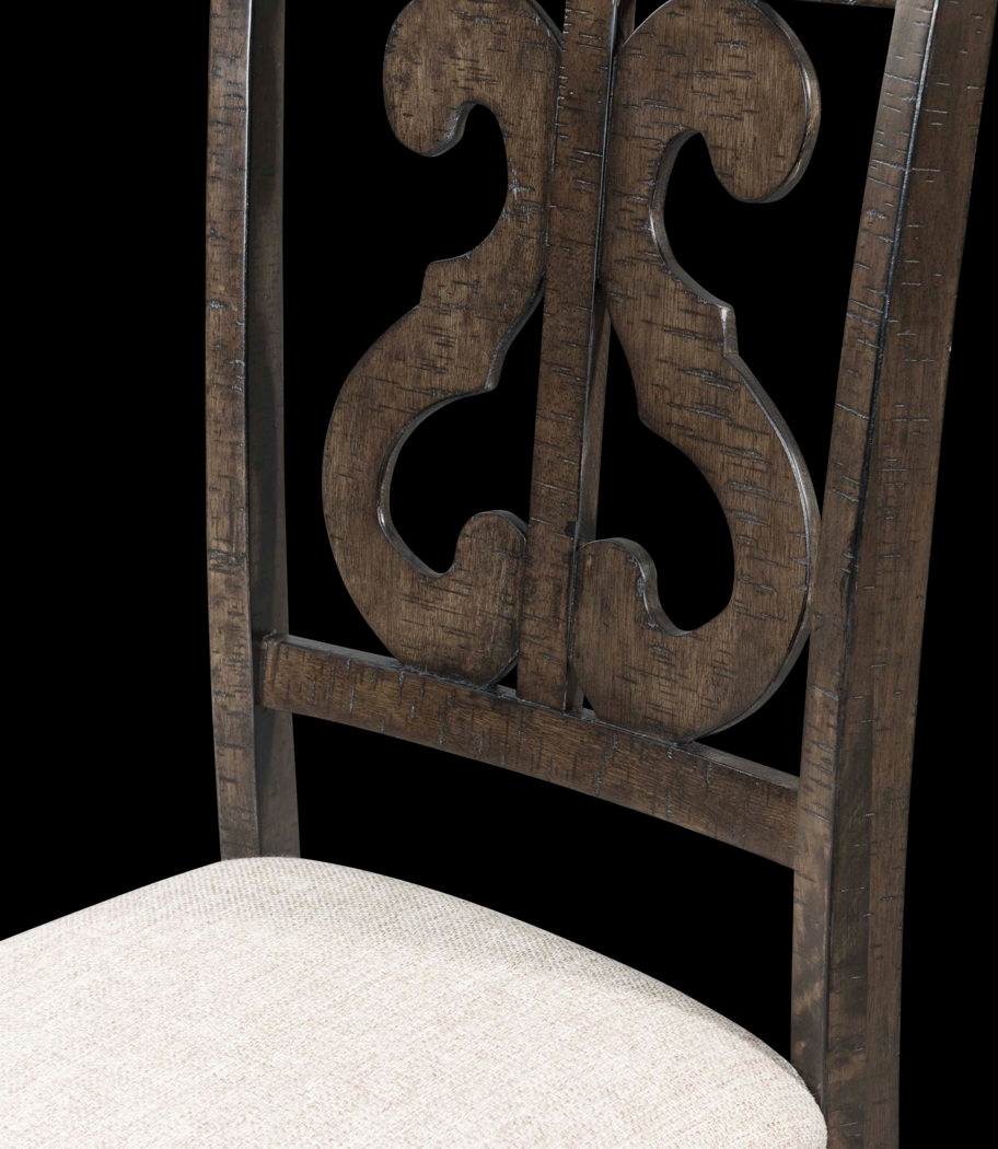 Foalgarth Brown Side Chair Set - Thumbnail - Image 7