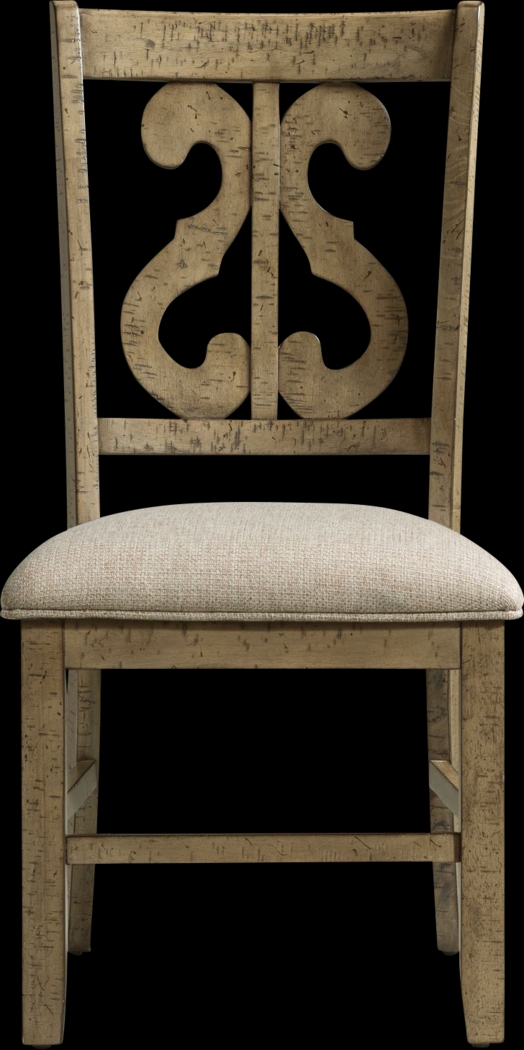 Foalgarth Taupe Side Chair Set - Thumbnail - Image 4