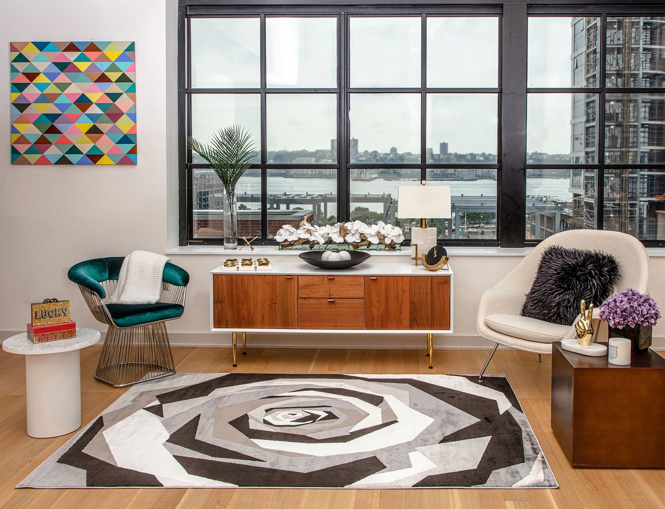 Fodali Black 5' x 7' Rug - Thumbnail - Image 2