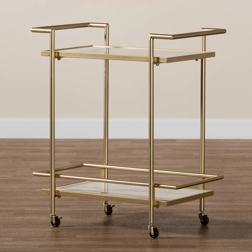 Foeller Gold Bar Cart - Thumbnail - Image 2