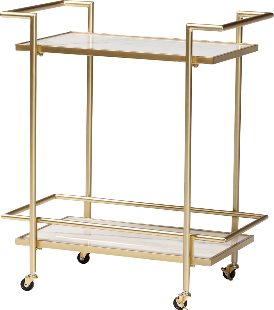 Foeller Gold Bar Cart - Thumbnail - Image 1