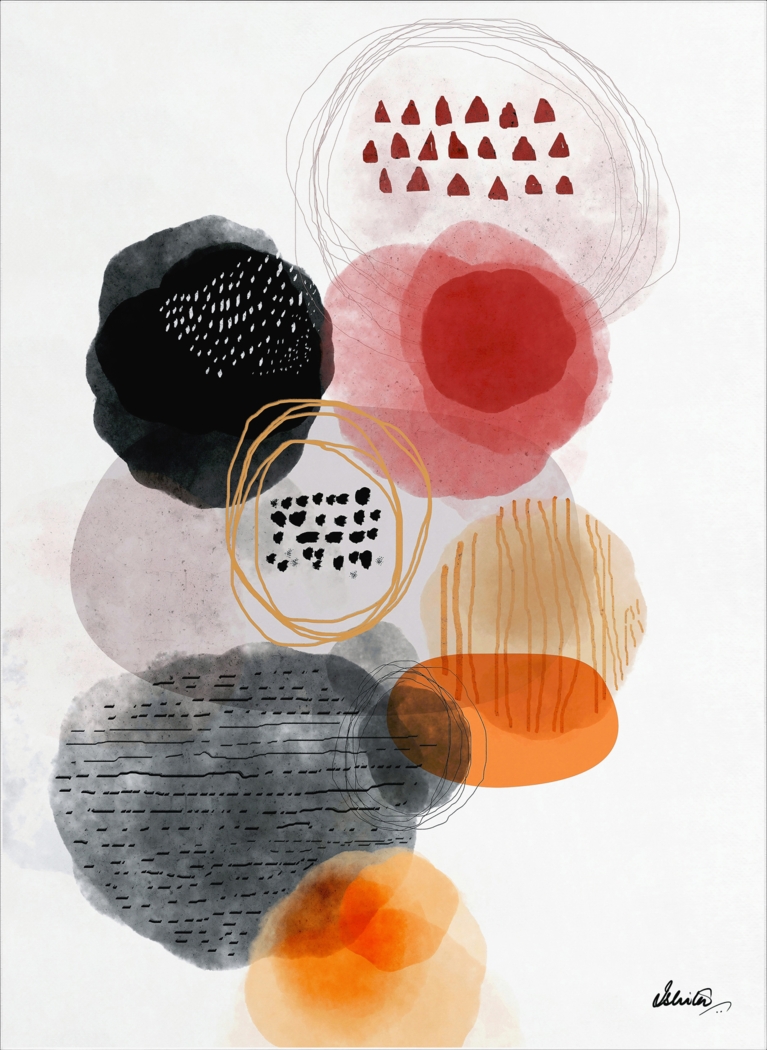 Fograge Orange 7'7 x 10'5 Rug - Thumbnail - Image 1