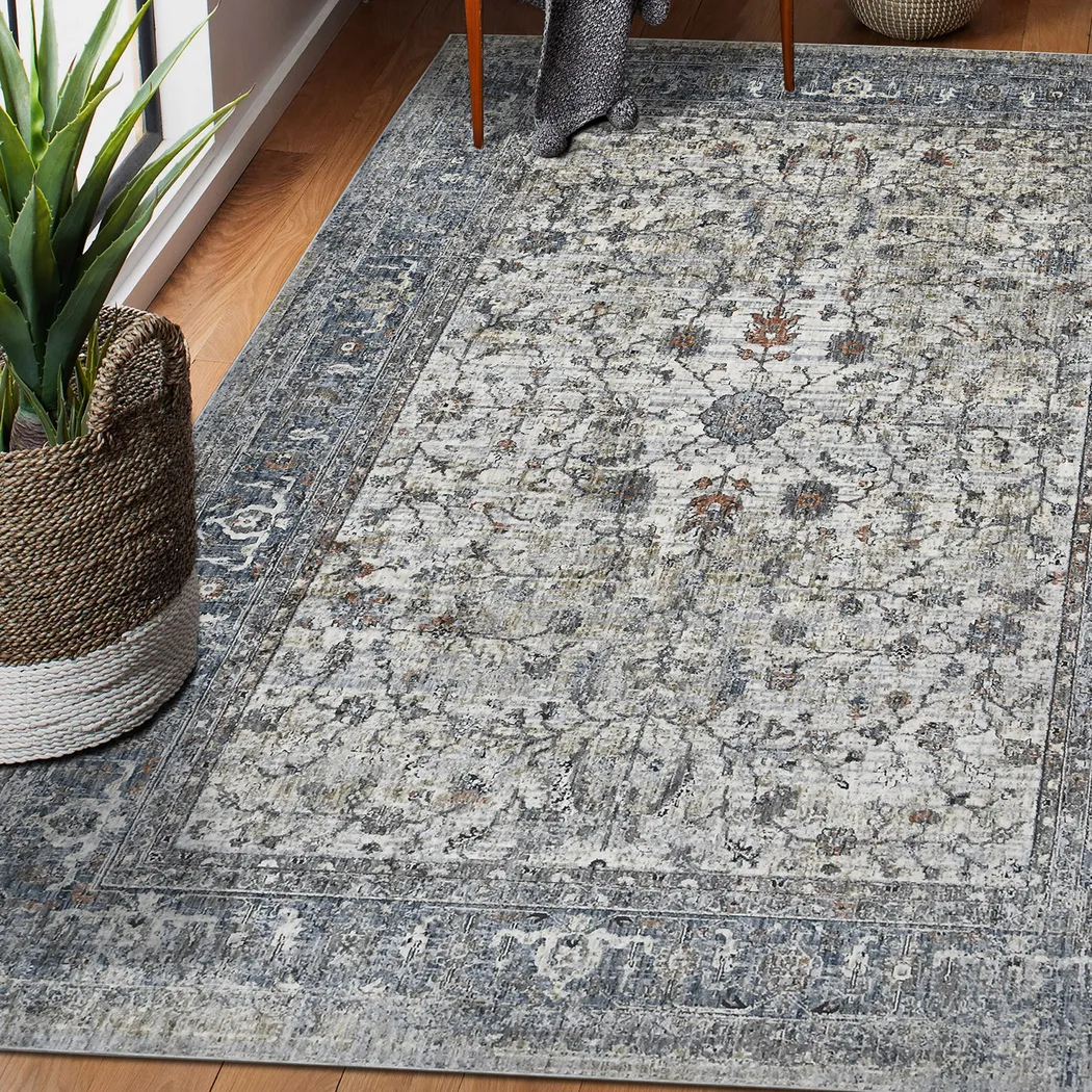 Fohaya Ivory/Gray 7'10 x 9'10 Rug - Thumbnail - Image 2