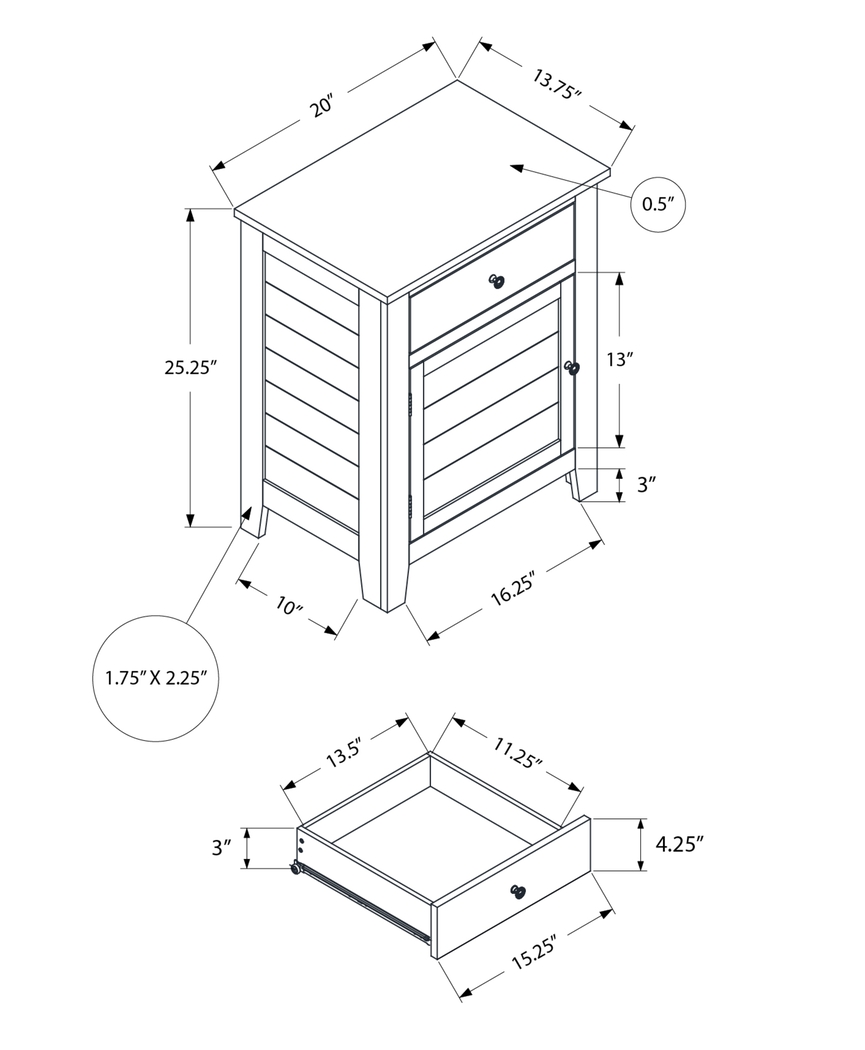 Folen Green End Table - Thumbnail - Image 5