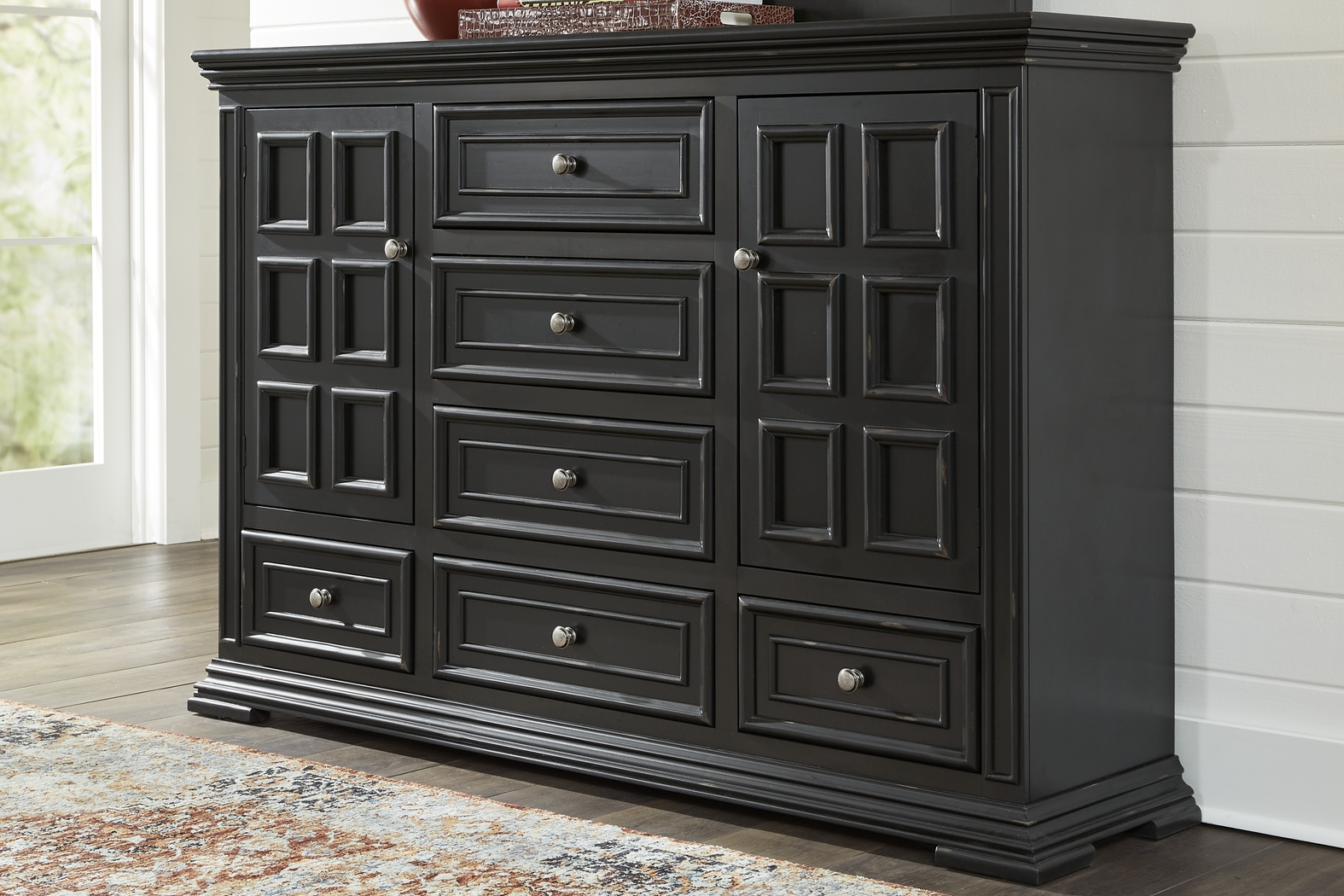 Folkston Bay Black 5 Pc King Bedroom - Thumbnail - Image 9