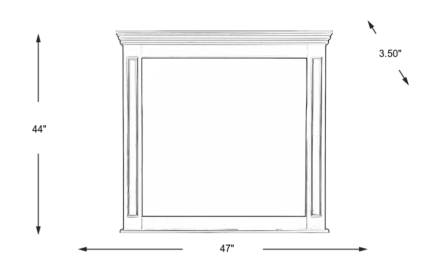 Dimension Image. Please refer to the Dimension Tab on this page for dimension details.