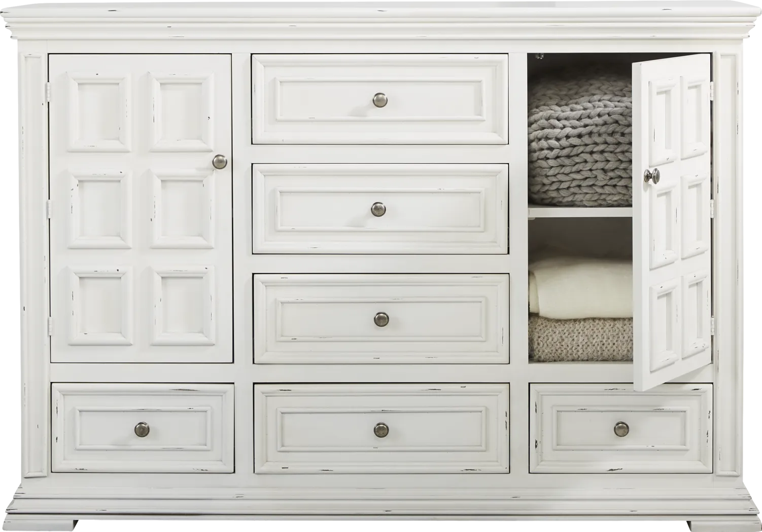 Folkston Bay White 7 Pc Queen Bedroom - Thumbnail - Image 6