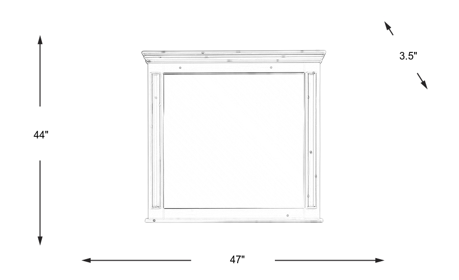 Dimension Image. Please refer to the Dimension Tab on this page for dimension details.