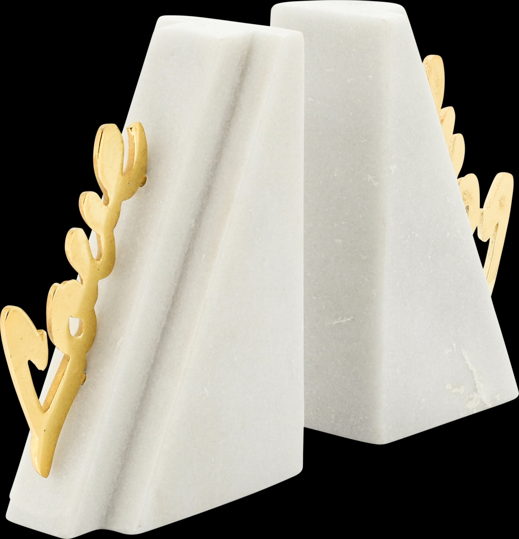 Folkstone White Bookends - Thumbnail - Image 1