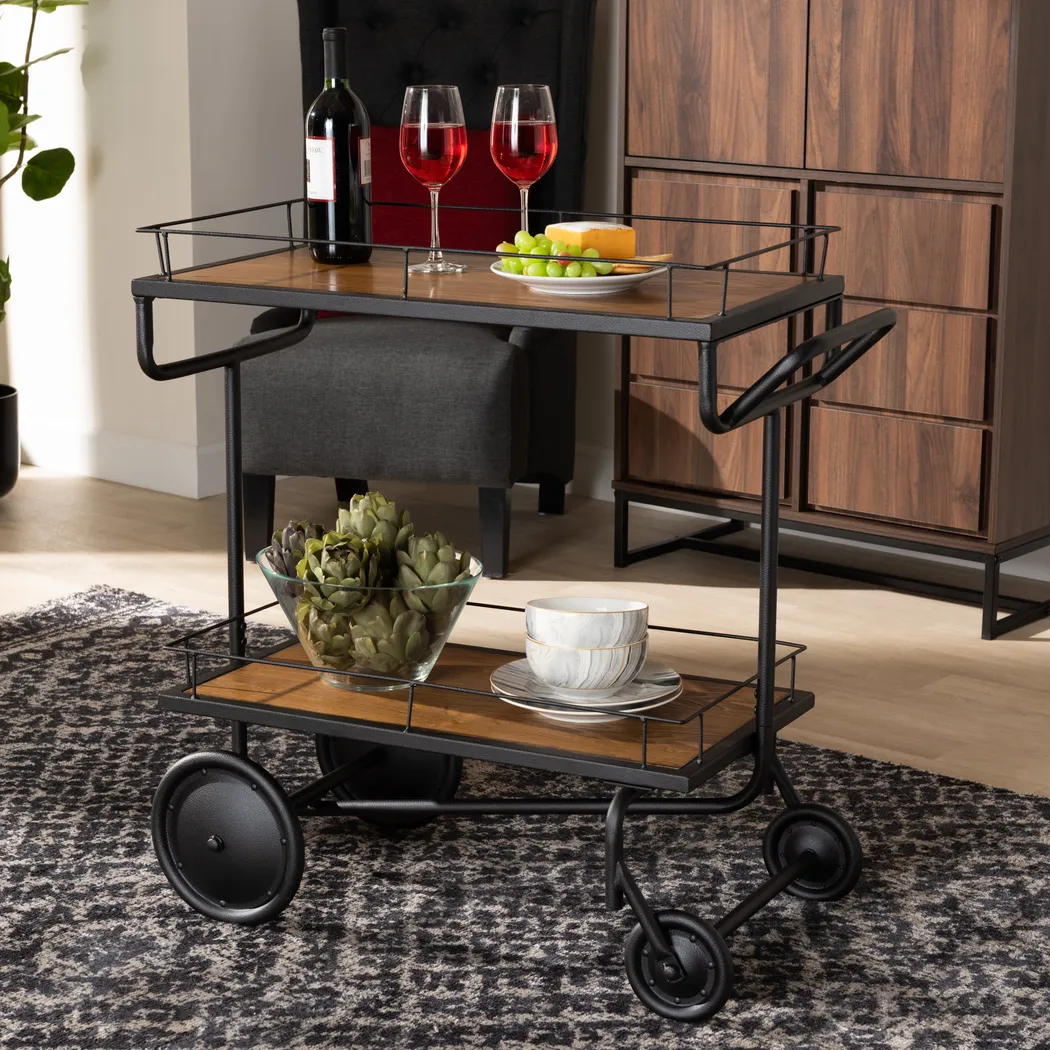Foneswood Brown Kitchen Cart - Thumbnail - Image 9