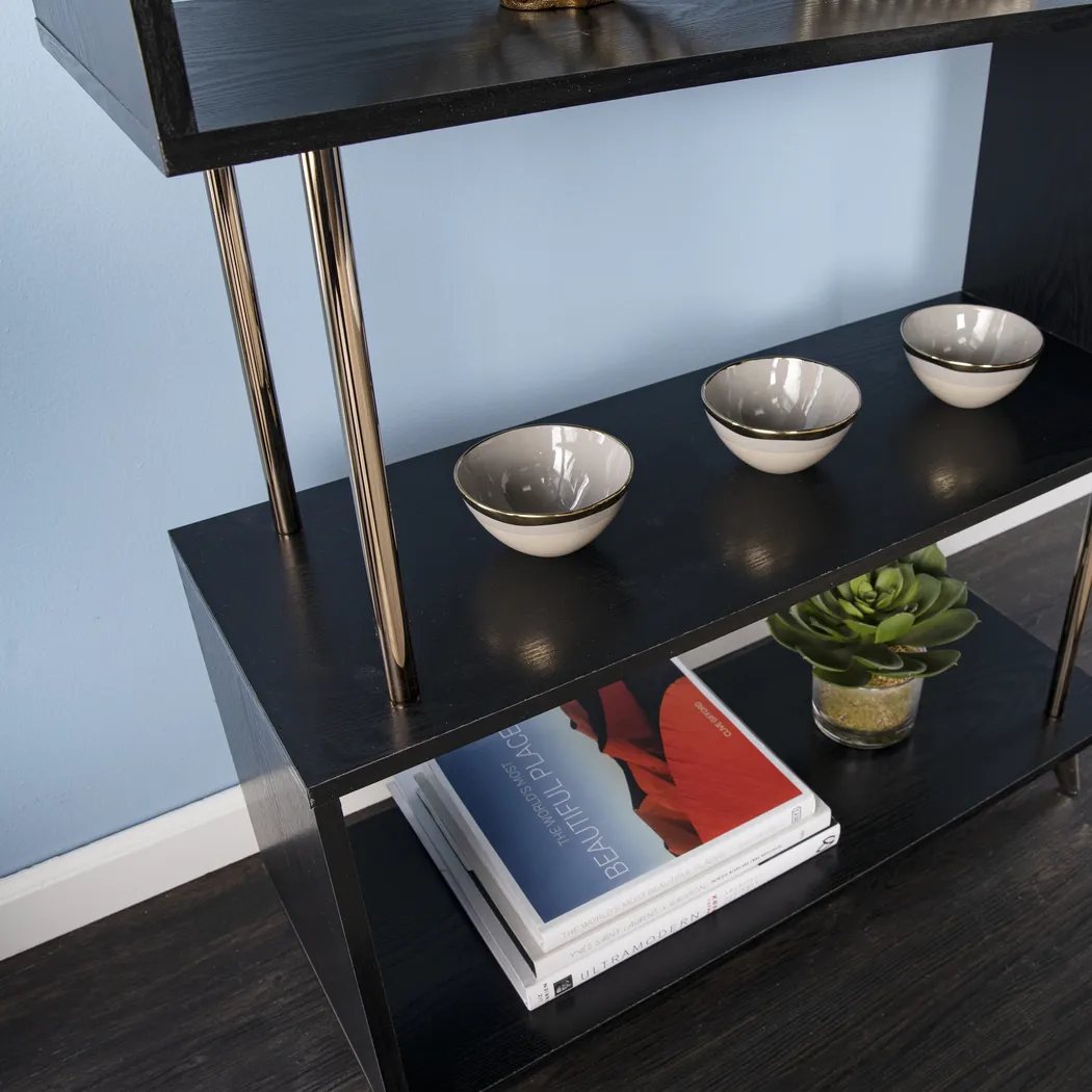 Fontenot Black Bookcase - Image 8