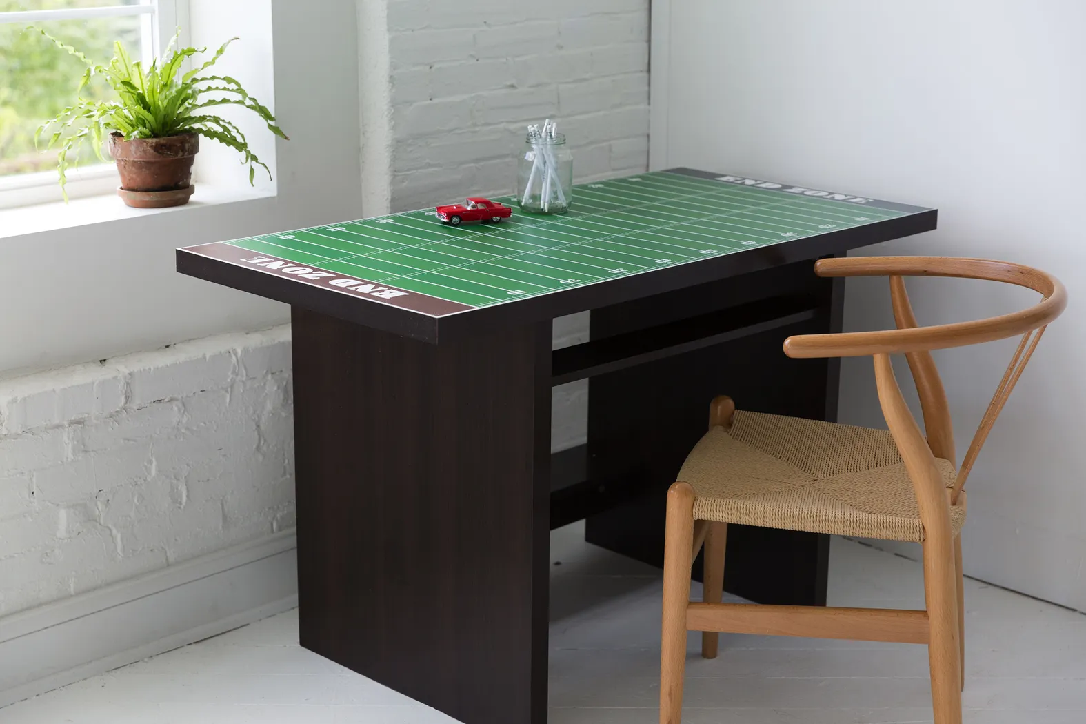 Football Field Green Desk with Drawer - Thumbnail - Image 3