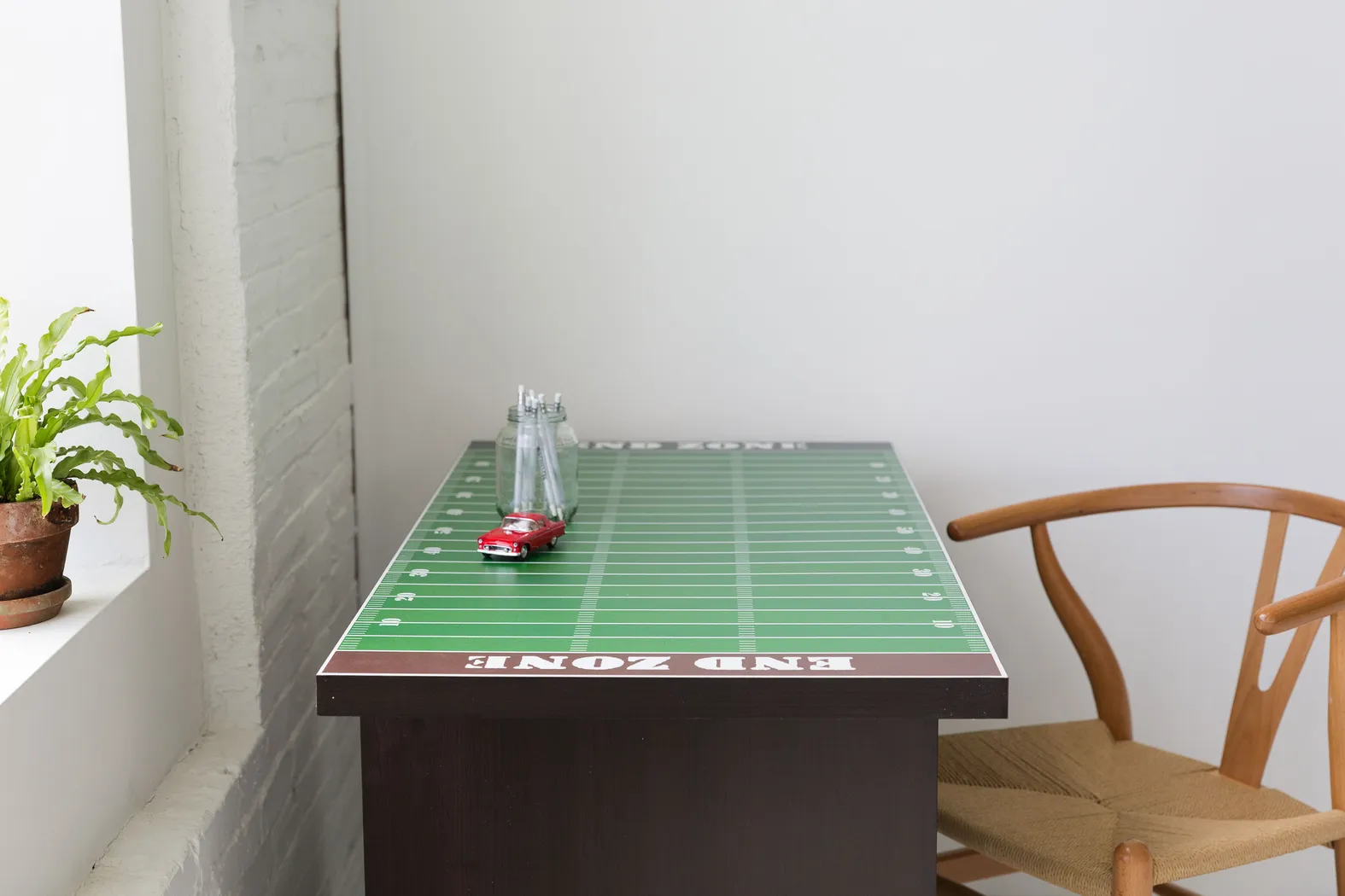 Football Field Green Desk with Drawer - Thumbnail - Image 4