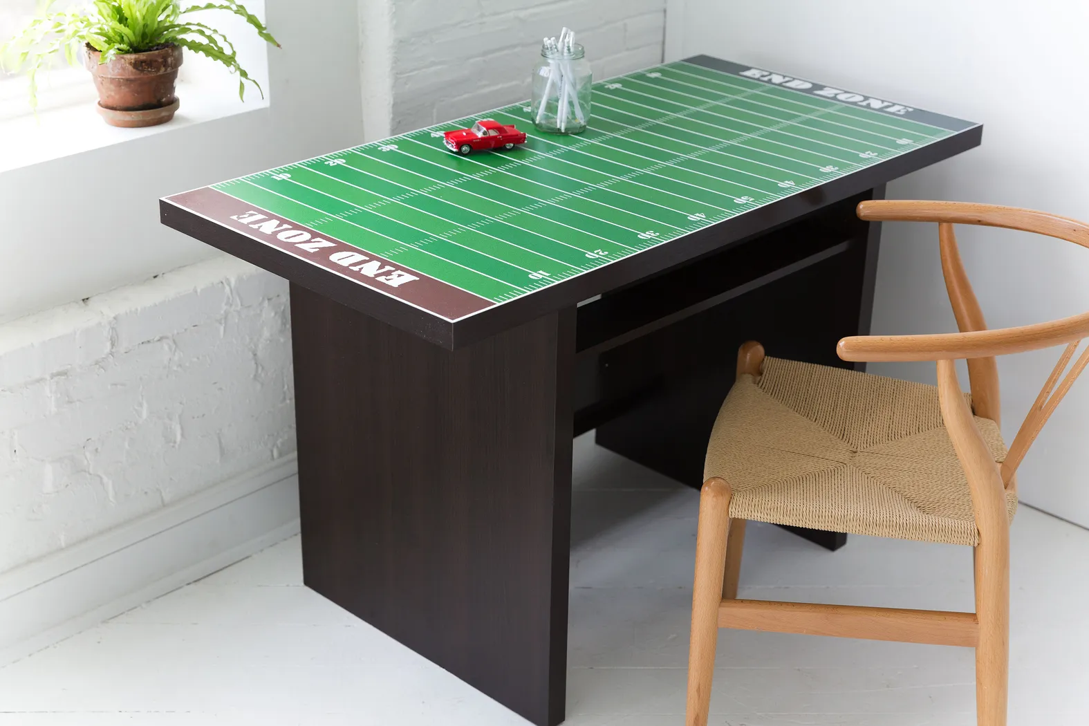 Football Field Green Desk with Shelf - Thumbnail - Image 2