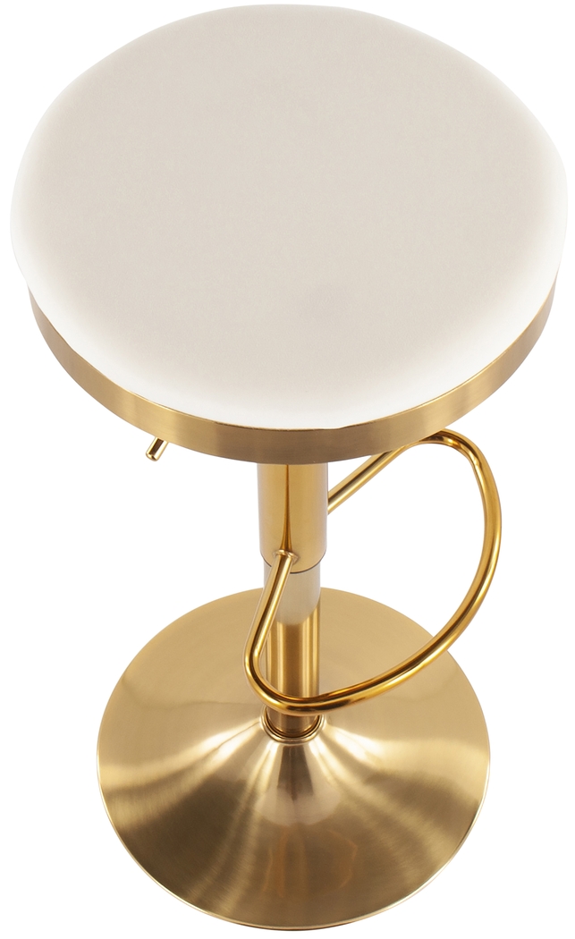 Foremere Cream Swivel Barstool, Set of 2 - Thumbnail - Image 4