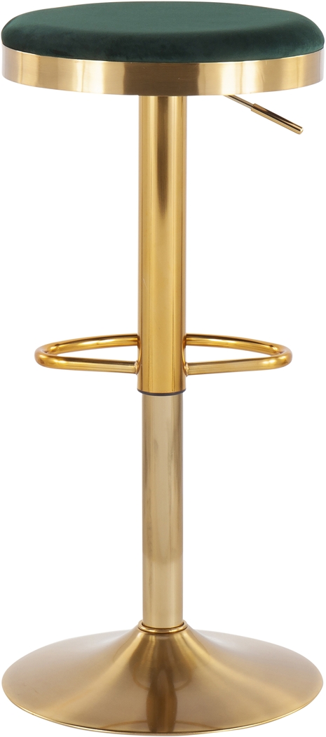 Foremere Green Swivel Barstool, Set of 2 - Thumbnail - Image 2