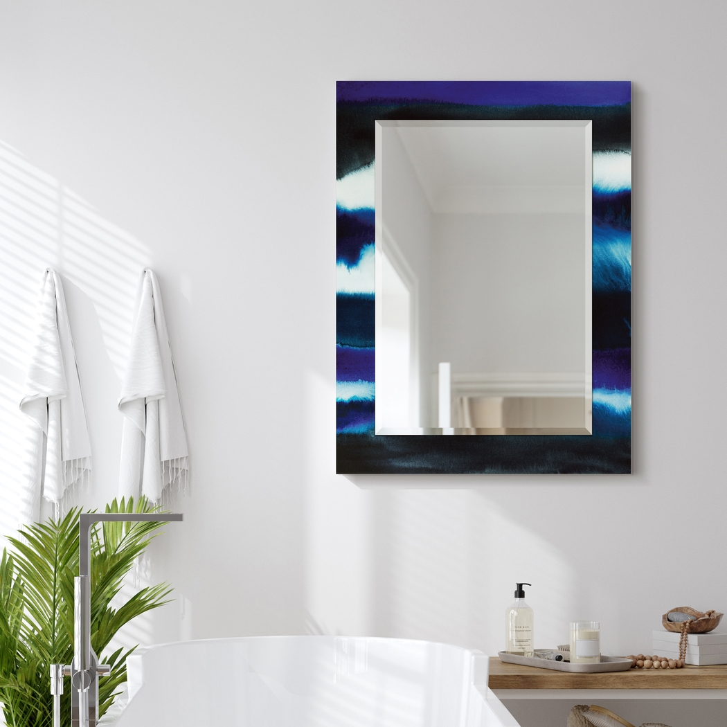 Foreson Blue Wall Mirror - Thumbnail - Image 2