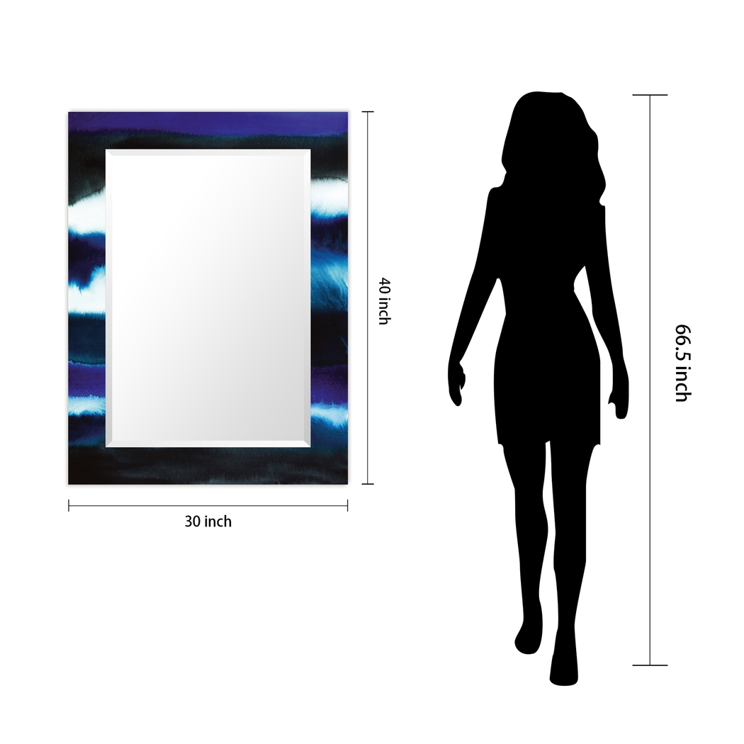 Foreson Blue Wall Mirror - Thumbnail - Image 7