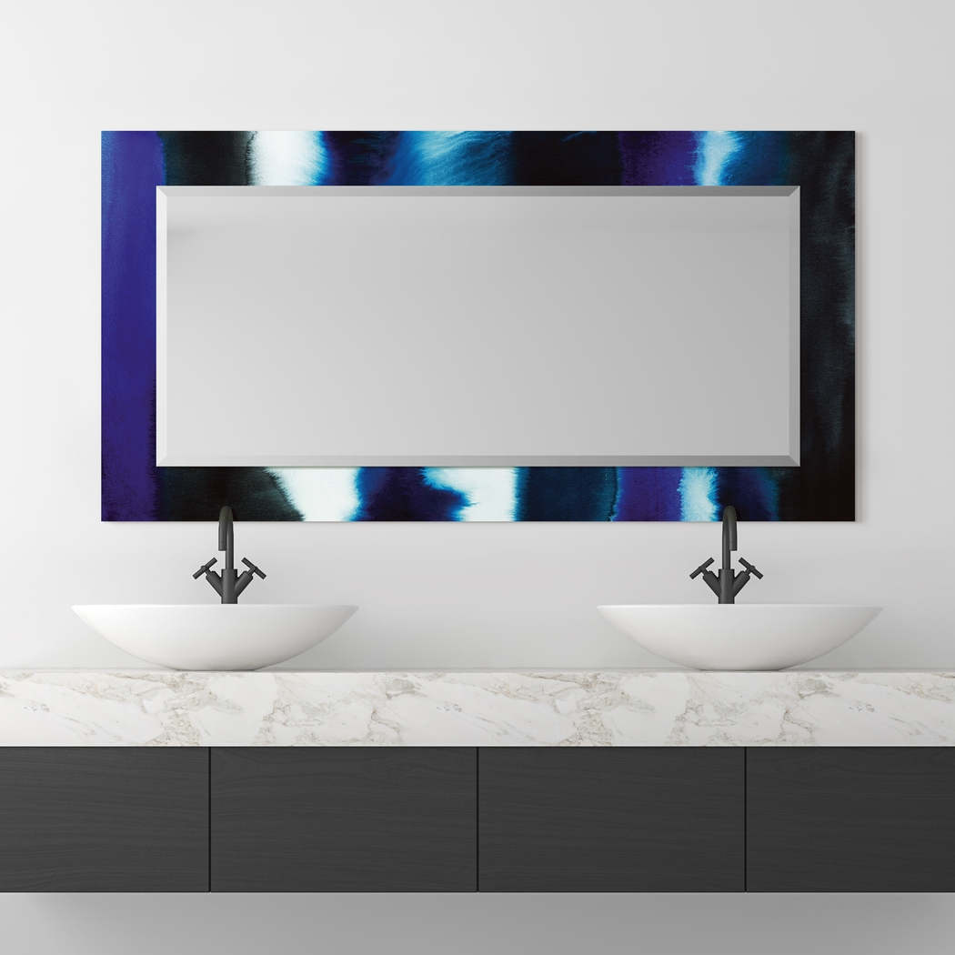 Foreson Blue Wall Mirror - Thumbnail - Image 3