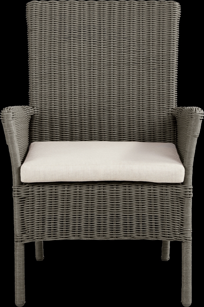 Forest Hills Gray Outdoor Arm Chair - Thumbnail - Image 2