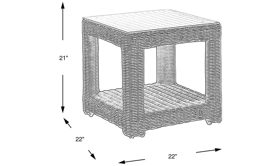 Dimension Image. Please refer to the Dimension Tab on this page for dimension details.