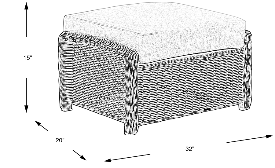 Dimension Image. Please refer to the Dimension Tab on this page for dimension details.