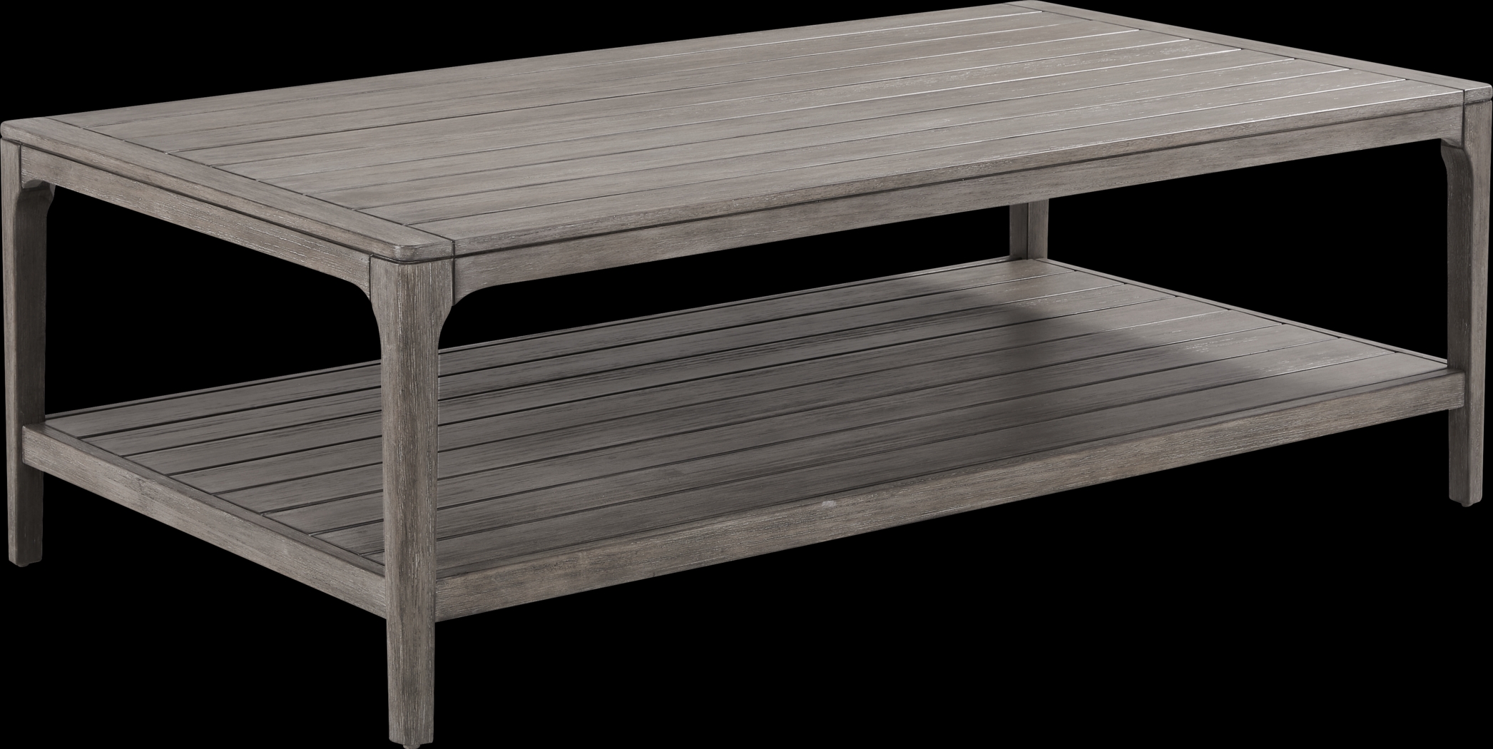 Forest Hills Gray Rectangle Wood Outdoor Cocktail Table - Thumbnail - Image 1
