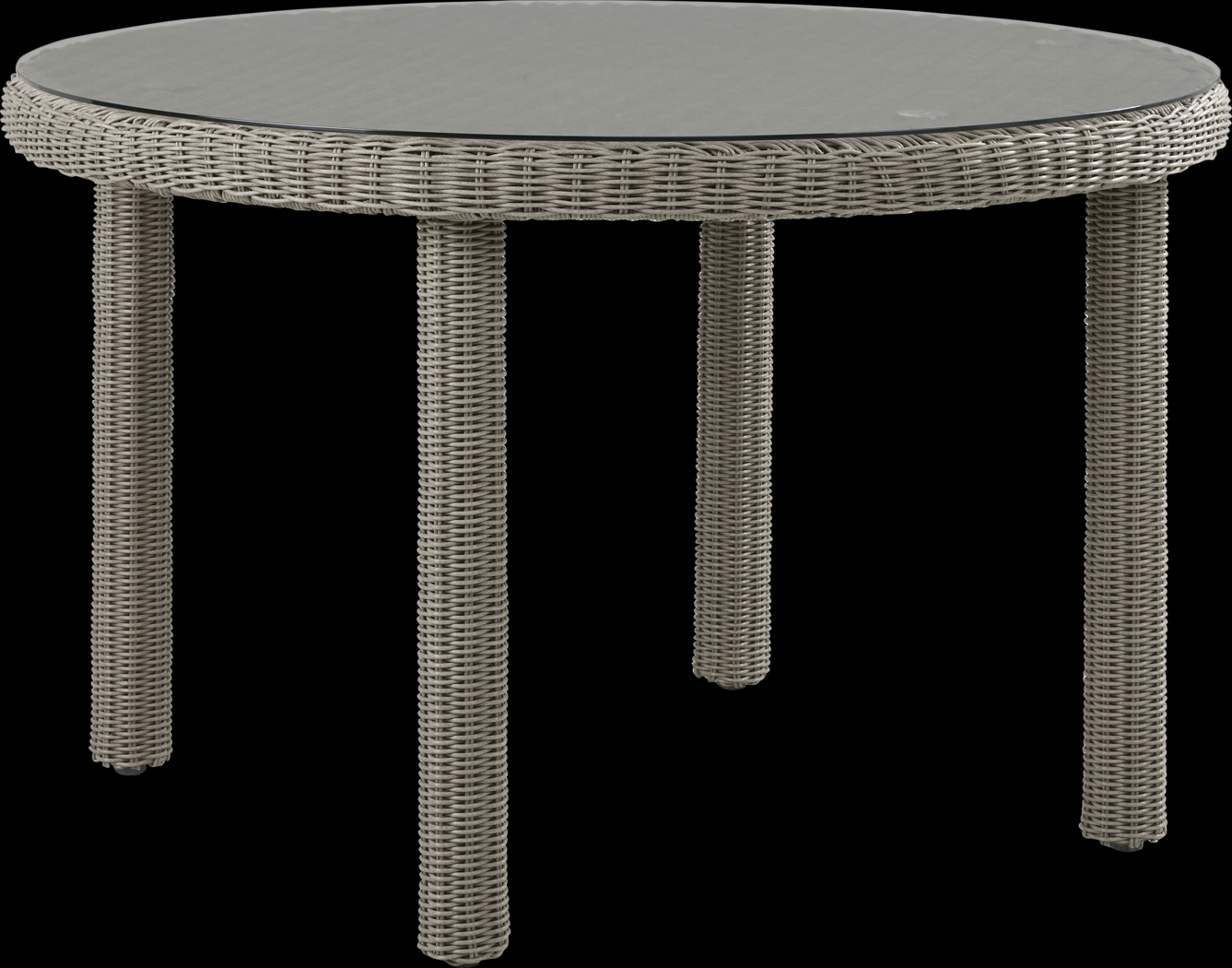 Forest Hills Gray Round Outdoor Dining Table - Thumbnail - Image 1