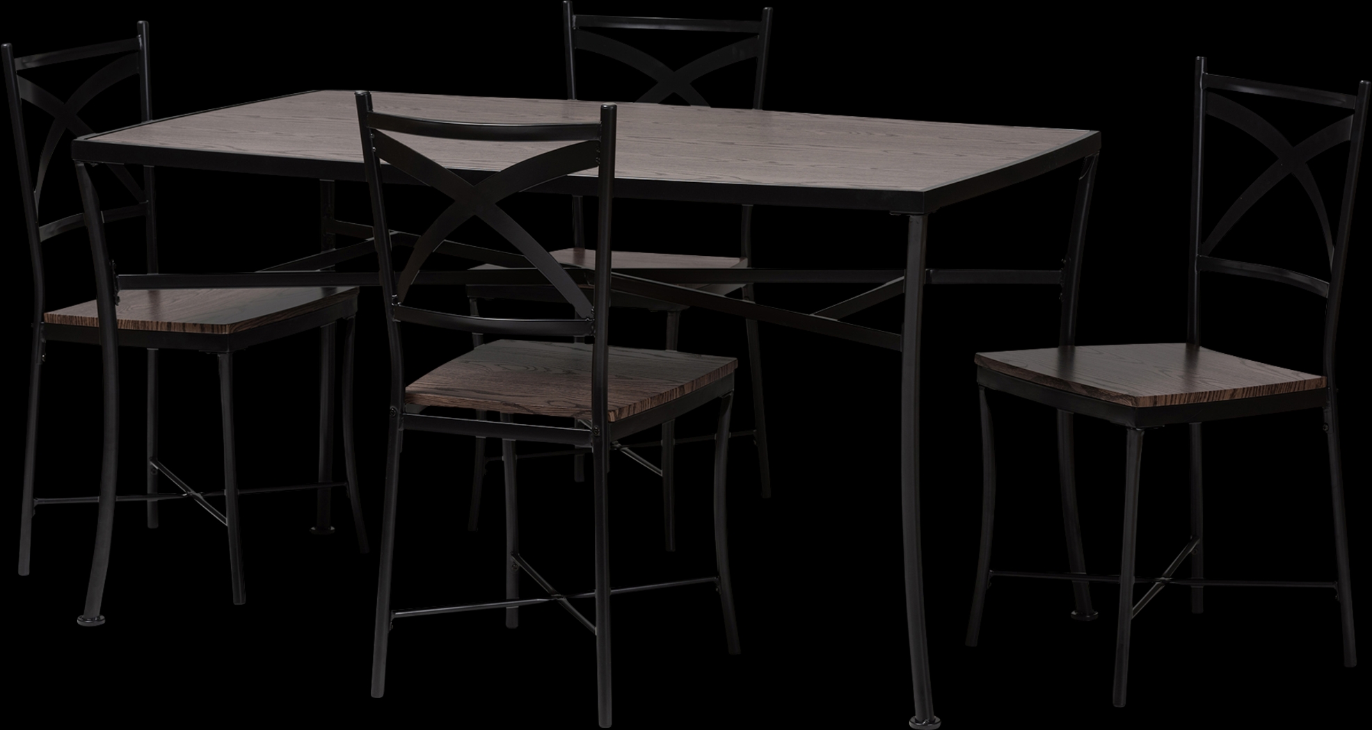 Forestdale Brown 5 PC Rectangle Dining Set - Thumbnail - Image 1