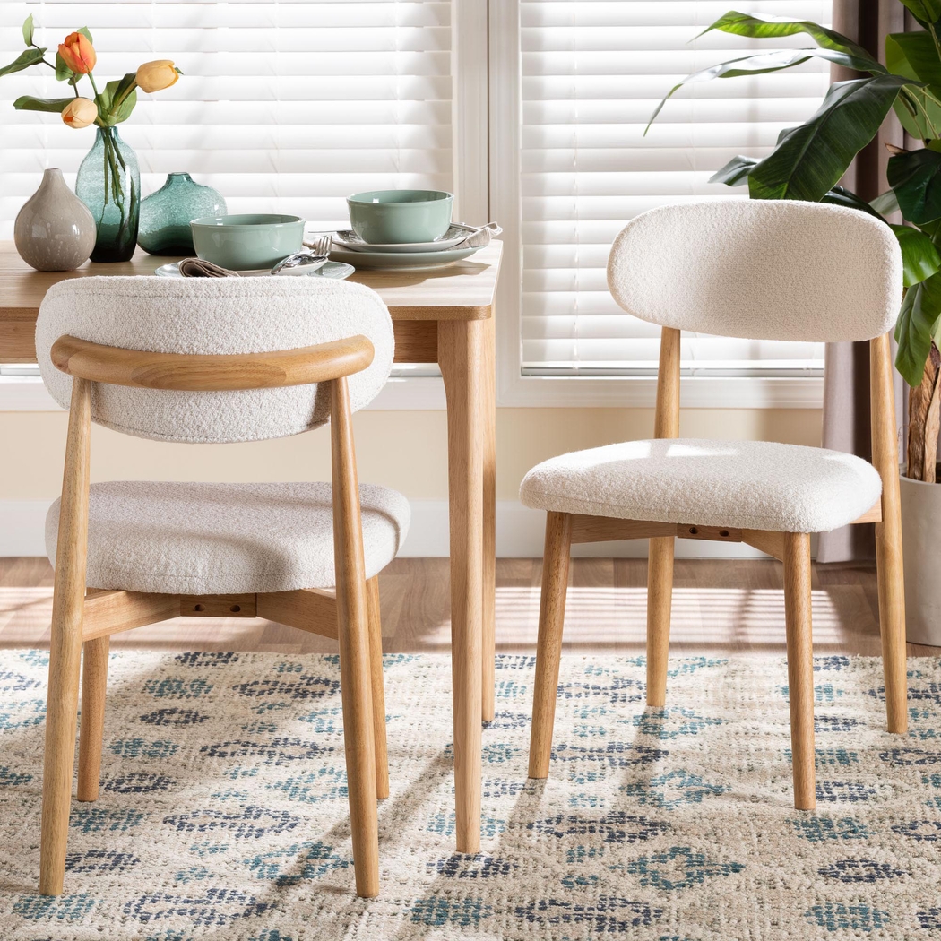 Forestics White Dining Chair, Set of 2 - Thumbnail - Image 2