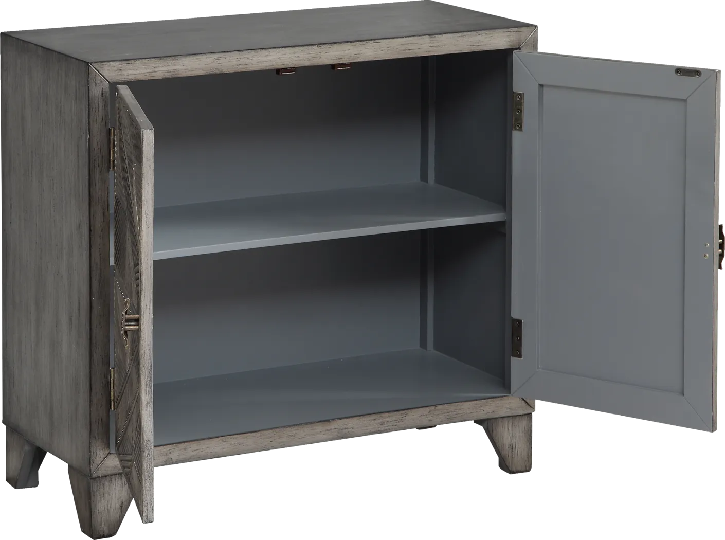 Forset Pewter Accent Cabinet - Thumbnail - Image 3