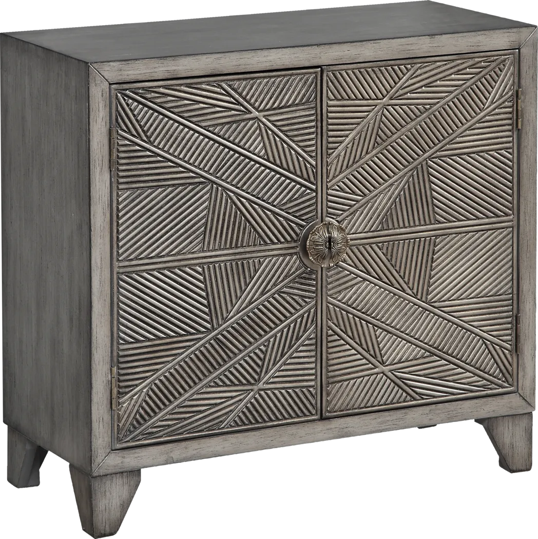 Forset Pewter Accent Cabinet - Thumbnail - Image 1