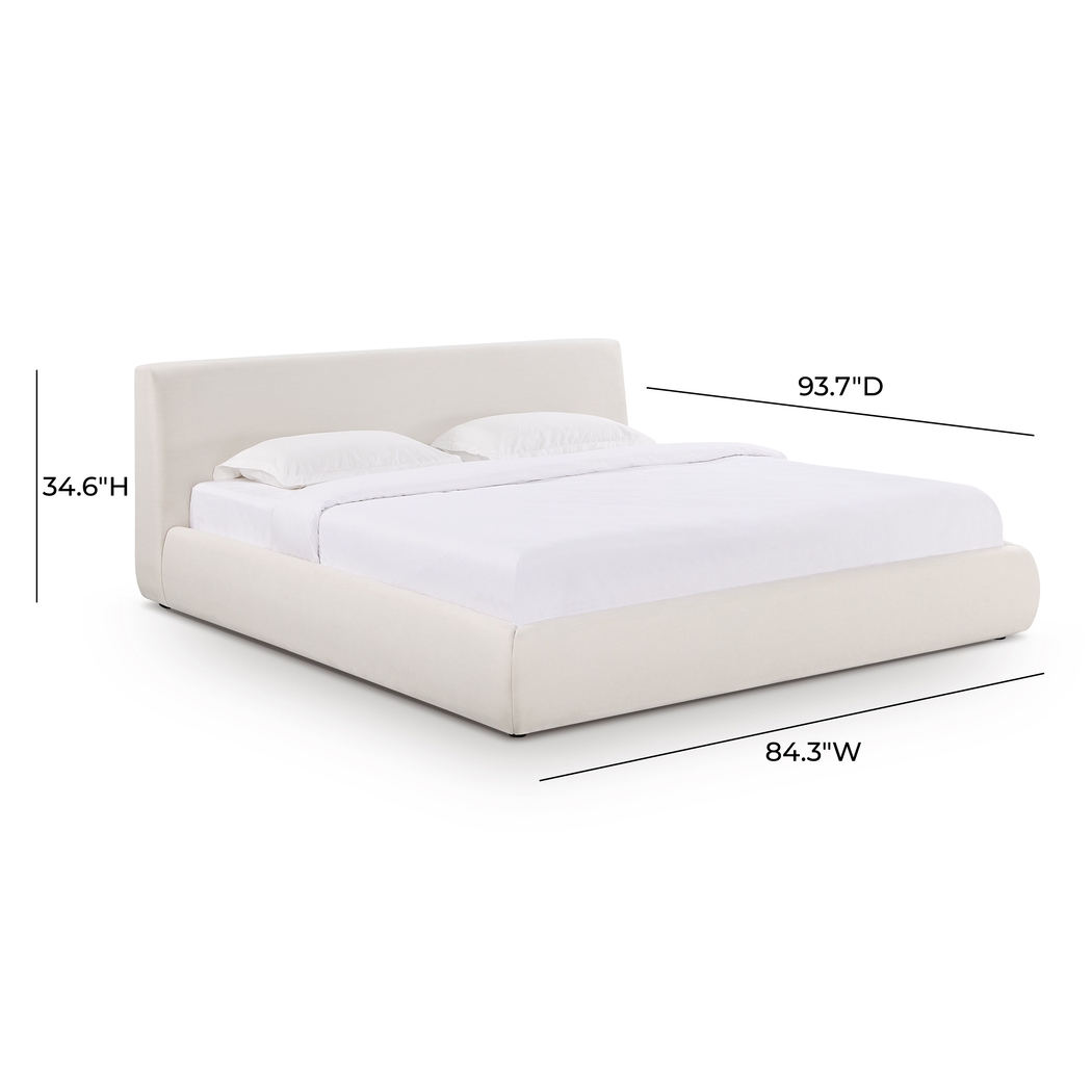 Forswall I Cream King Bed - Thumbnail - Image 9