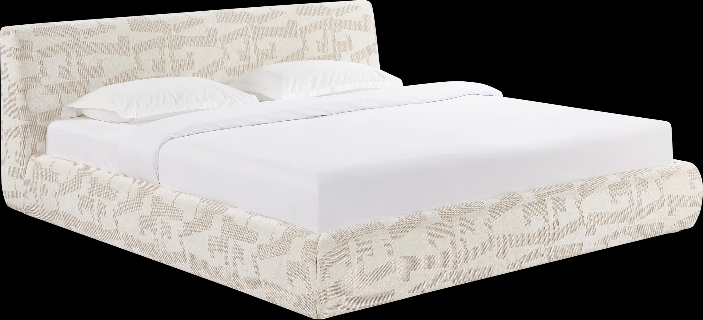 Forswall II Cream King Bed - Thumbnail - Image 1