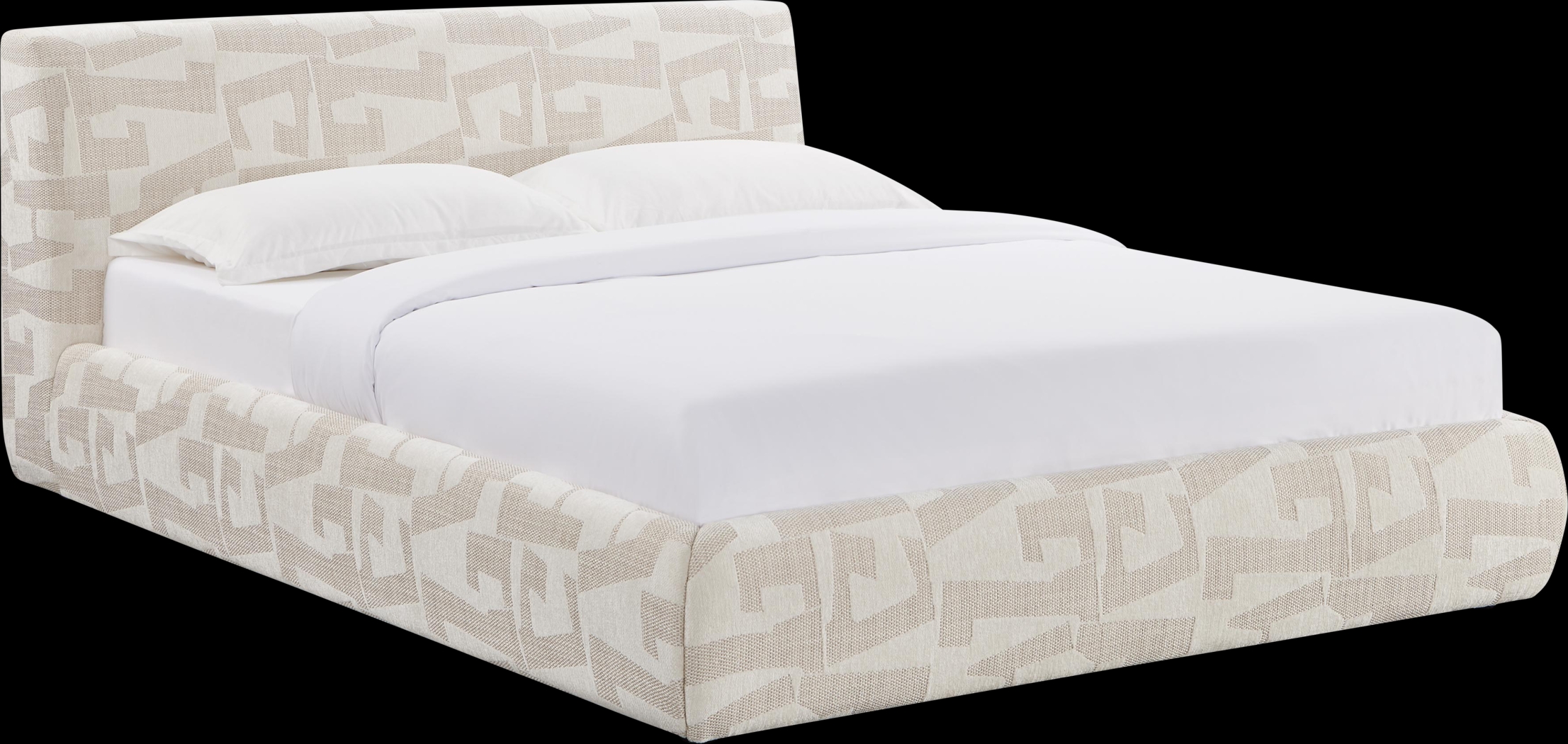 Forswall II Cream Queen Bed - Thumbnail - Image 1
