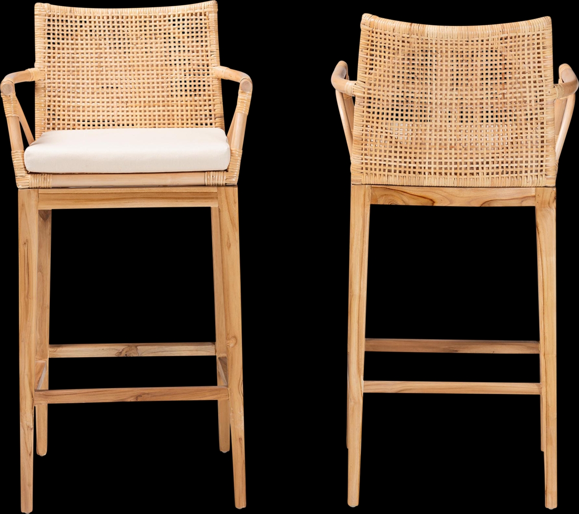 Fortenberry Brown Barstool, Set of 2 - Thumbnail - Image 3