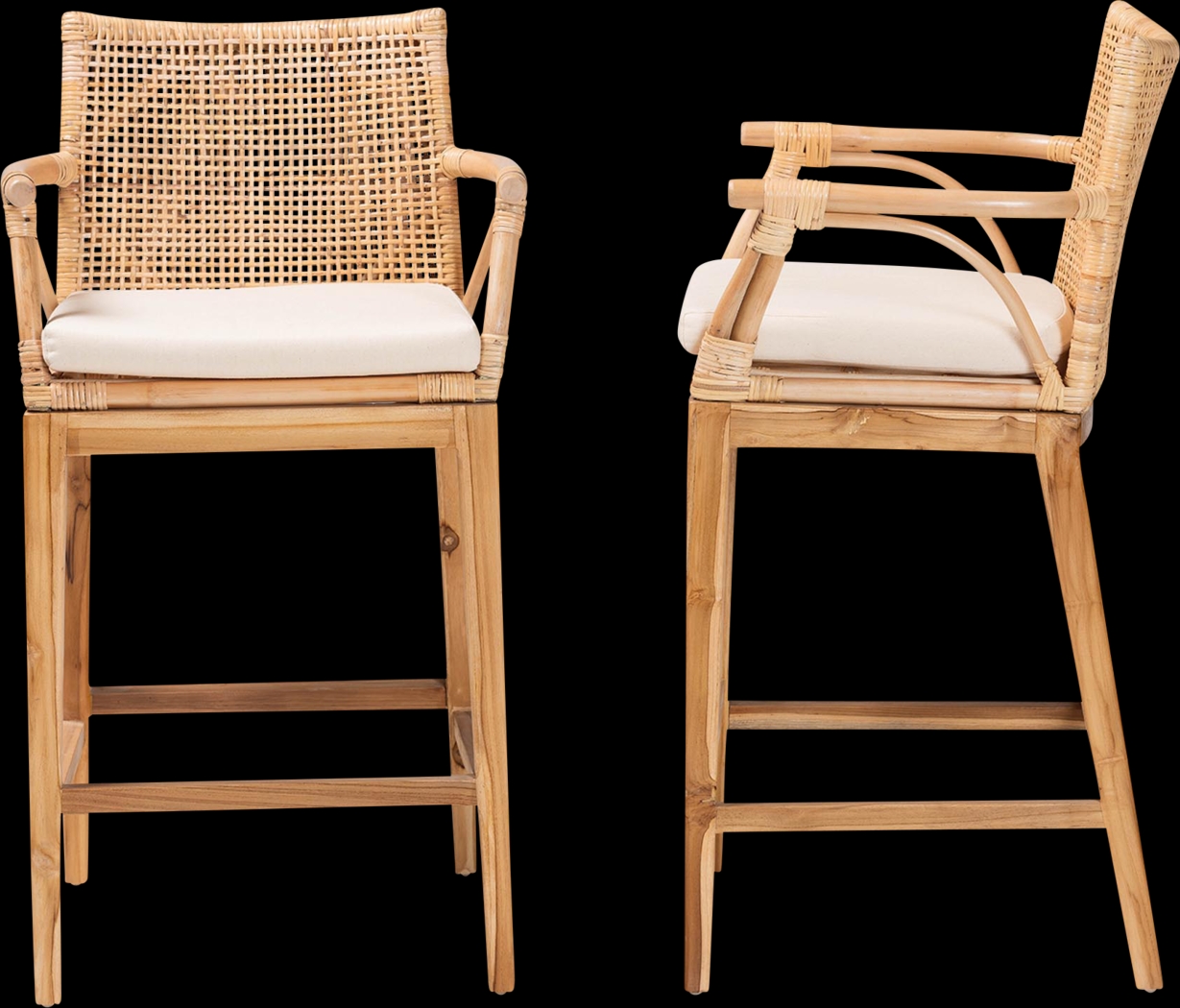 Fortenberry Brown Counter Stool, Set of 2 - Thumbnail - Image 4