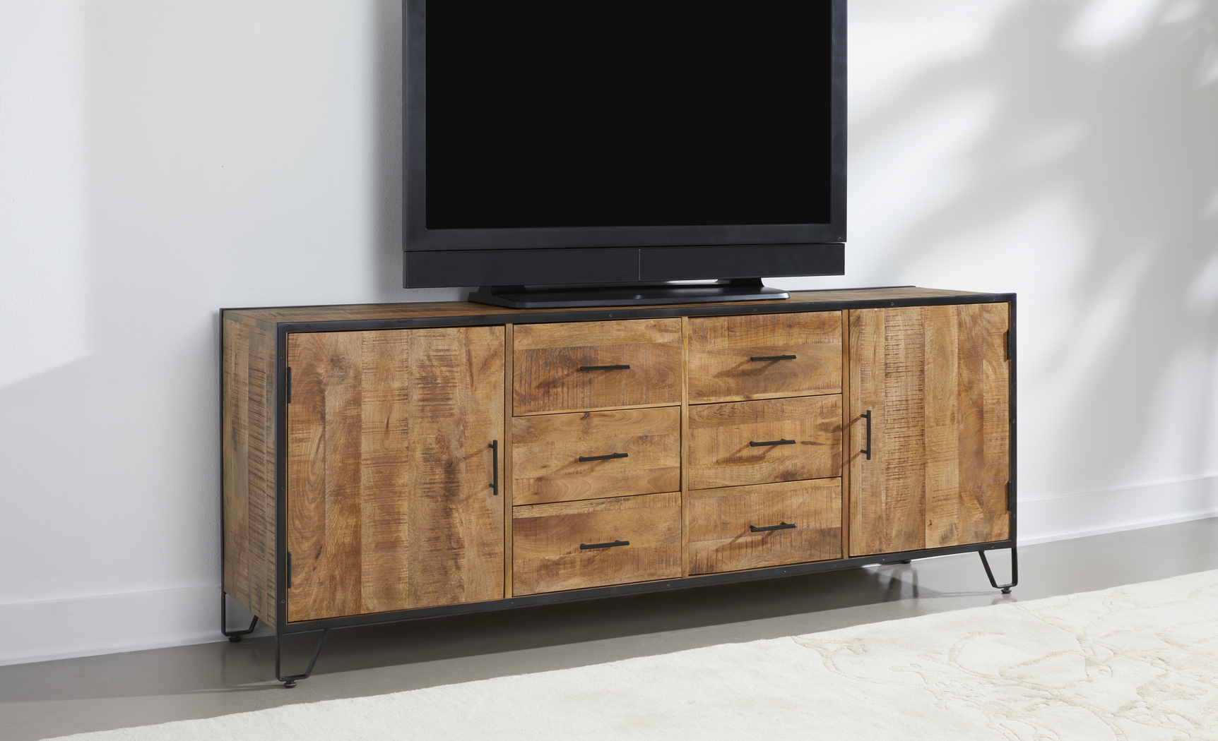 Fortilla Brown Credenza - Thumbnail - Image 2