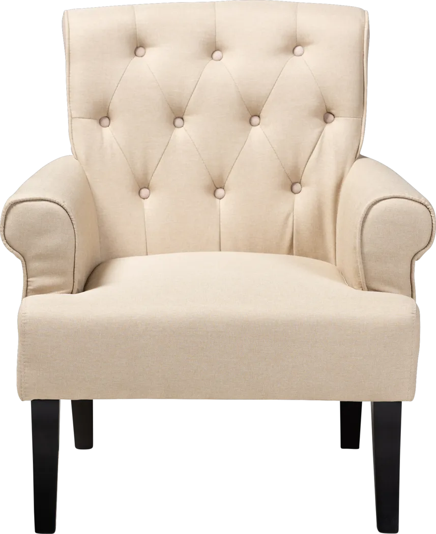 Fortingale Beige Accent Chair - Thumbnail - Image 2
