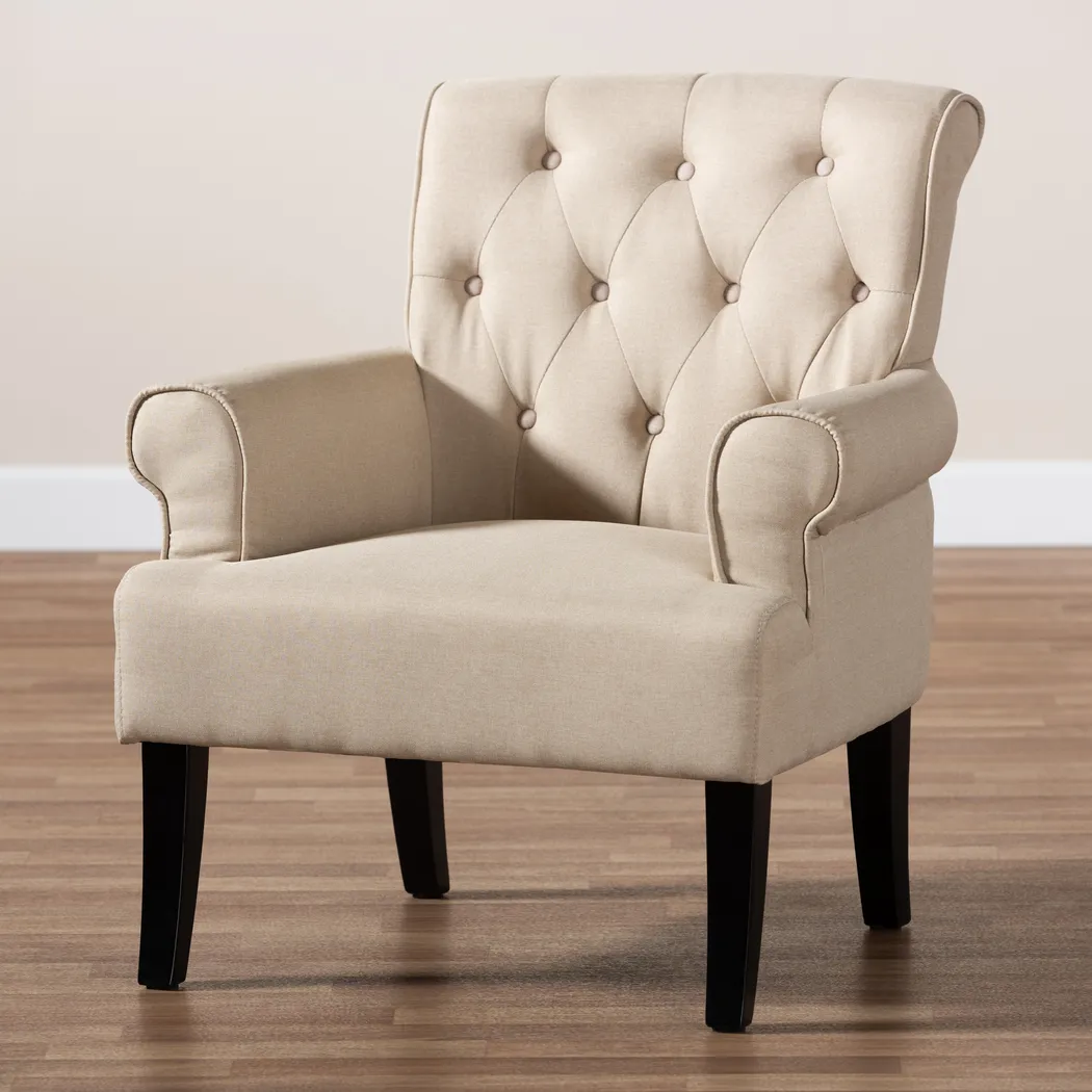Fortingale Beige Accent Chair - Thumbnail - Image 8