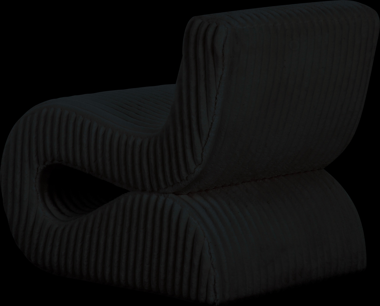 Fortrose Black Accent Chair - Thumbnail - Image 4