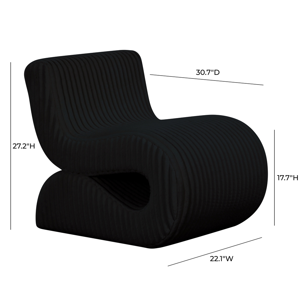 Fortrose Black Accent Chair - Thumbnail - Image 6