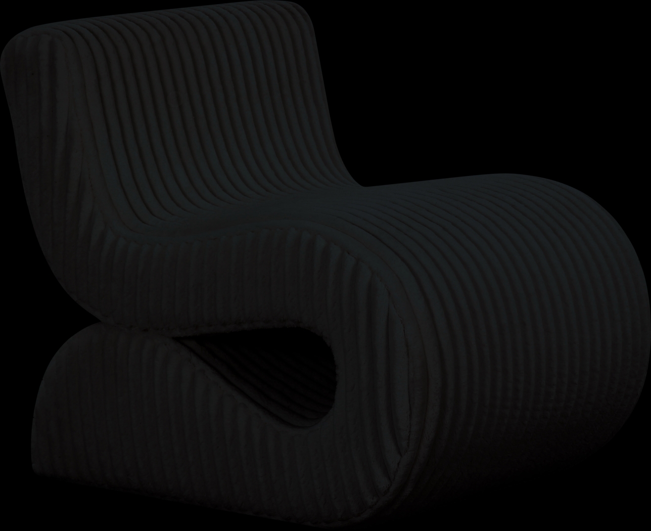 Fortrose Black Accent Chair - Thumbnail - Image 1