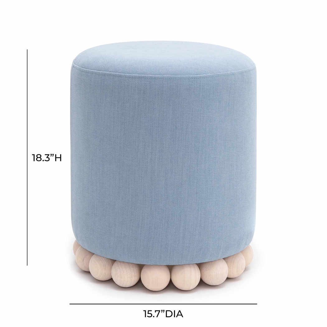 Fosbak II Blue Ottoman - Thumbnail - Image 5