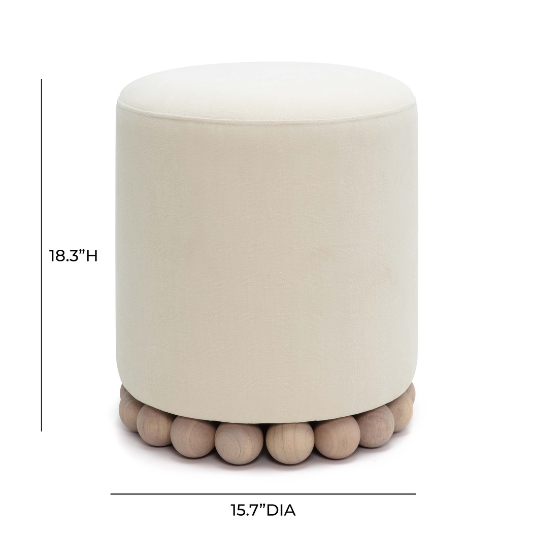 Fosbak II Cream Ottoman - Thumbnail - Image 6