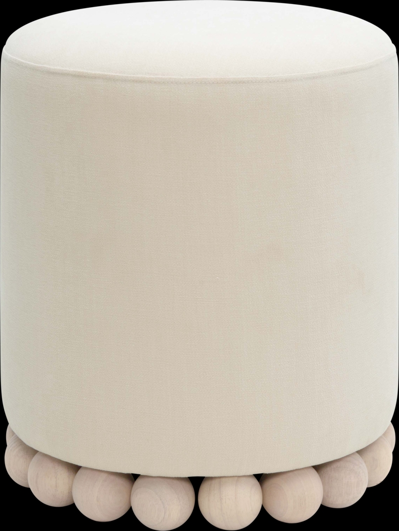 Fosbak II Cream Ottoman - Thumbnail - Image 1