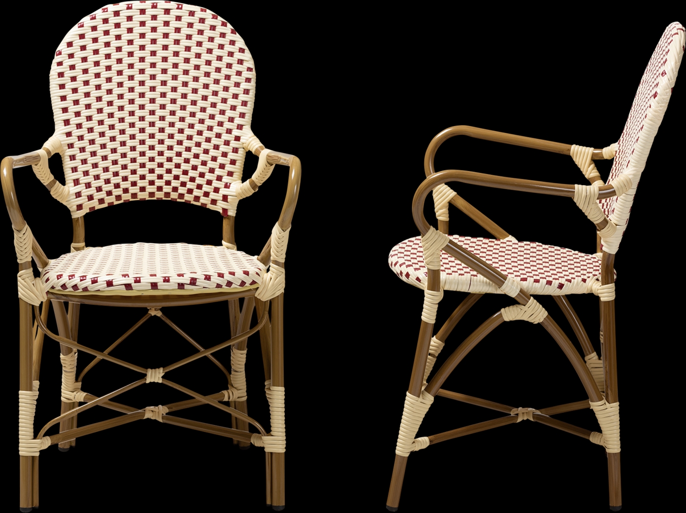 Fossi Pink Arm Chair, Set of 2 - Thumbnail - Image 3