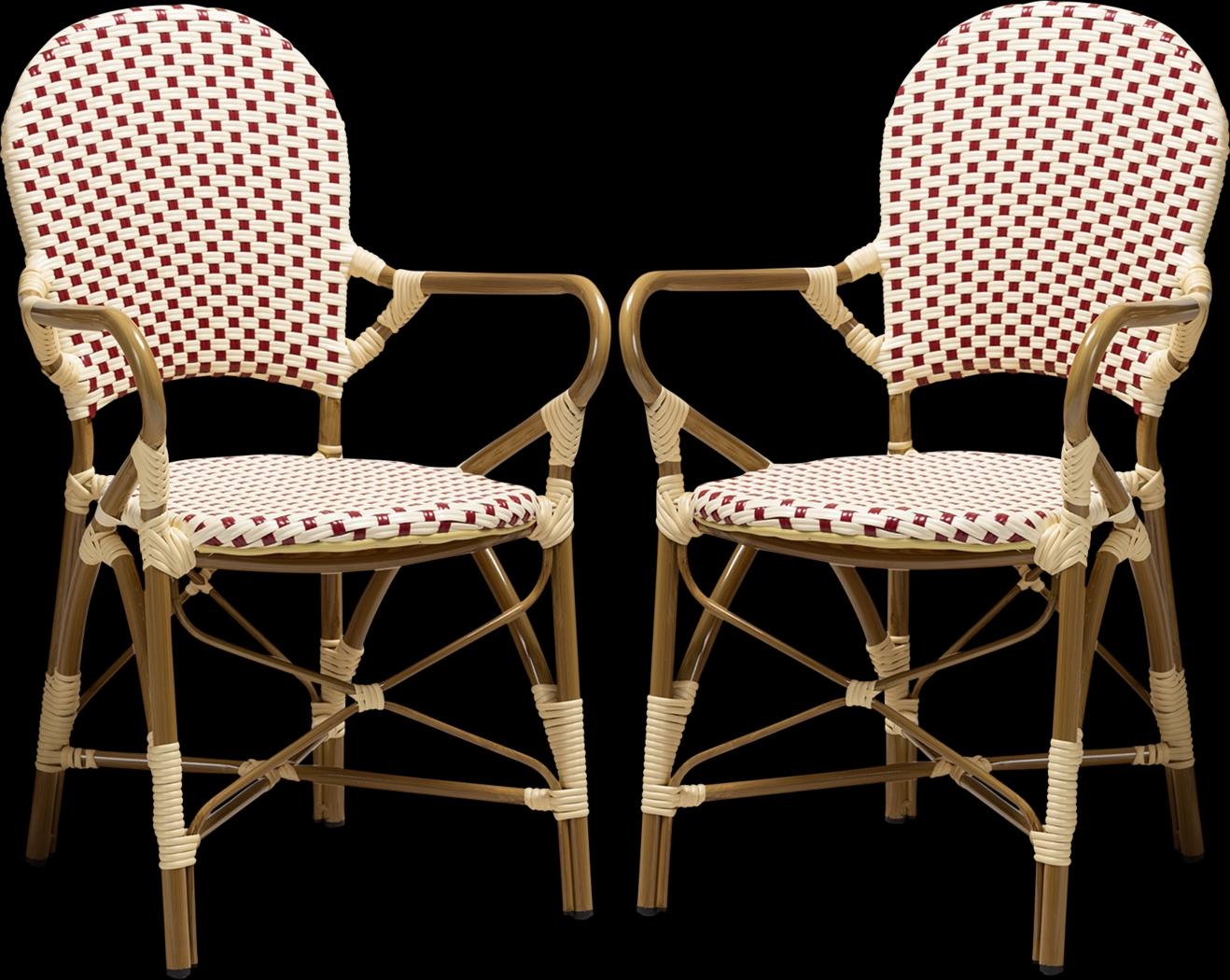 Fossi Pink Arm Chair, Set of 2 - Thumbnail - Image 1