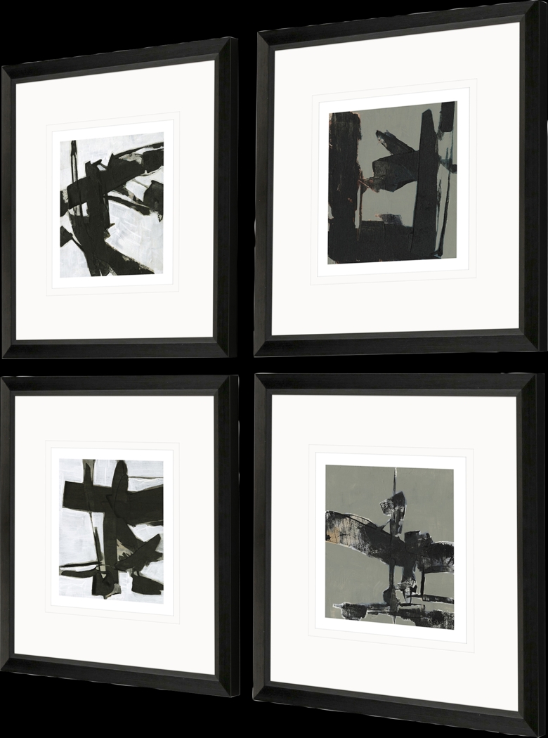 Four Shades Black Framed Artwork , Set of 4 - Thumbnail - Image 3