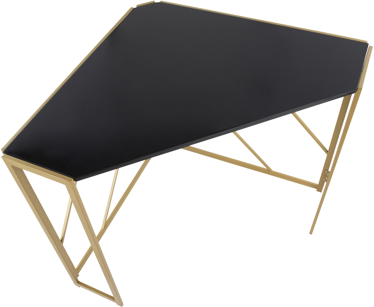 Fourche Black Corner Desk - Thumbnail - Image 6
